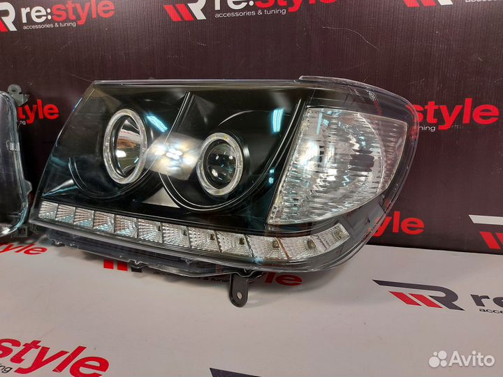 Фары Toyota Land Cruiser 100 03-07г LED Темные