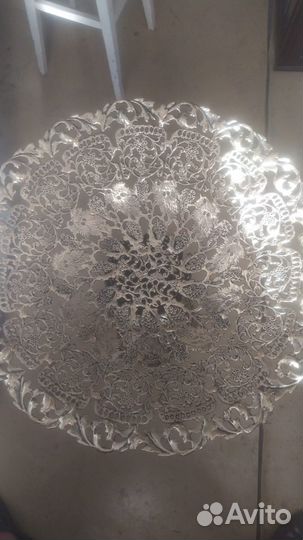 Напольная бронзовая ваза для фруктов