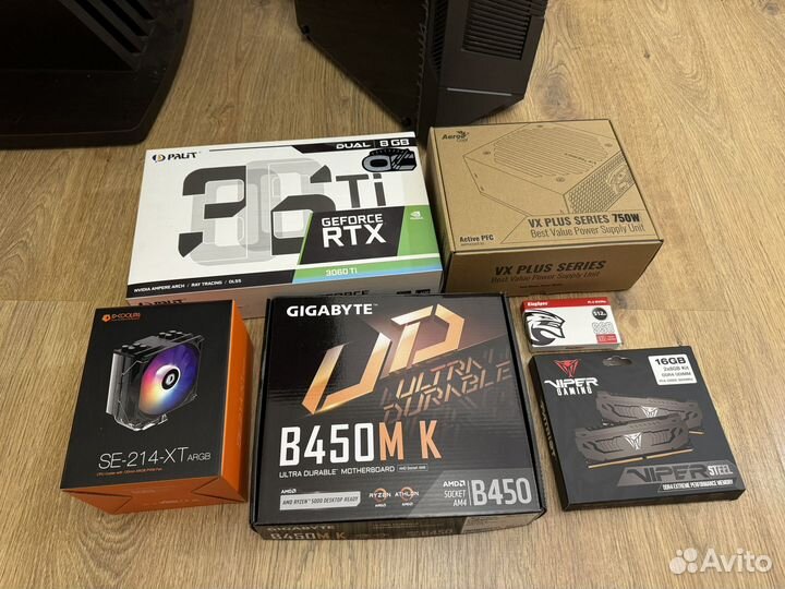 Игровой пк с rtx 3060 ti ryzen 5500