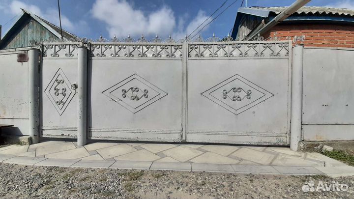 Ворота с калиткой бу