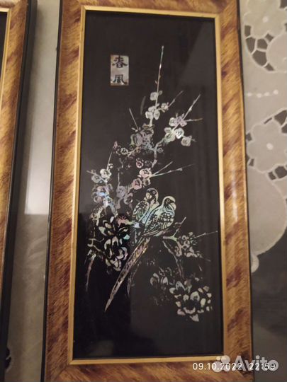 Картины с перламутром. Корея