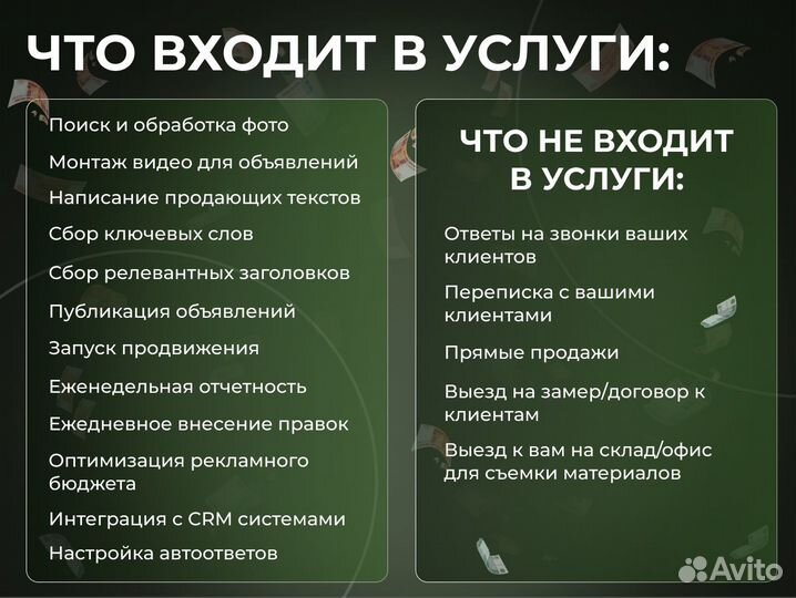 Авитолог / Услуги авитолога / Продвижение на Авито