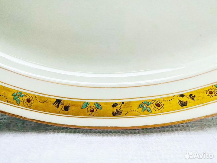 Старинное блюдо, фабрика Дулёво, 1930-е гг