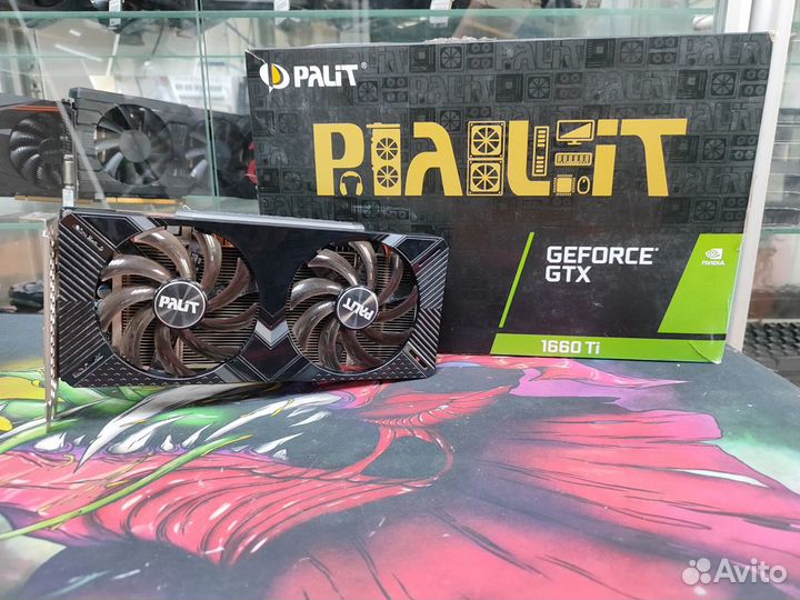 Видеокарта Palit Gaming GTX 1660Ti с коробкой в ид