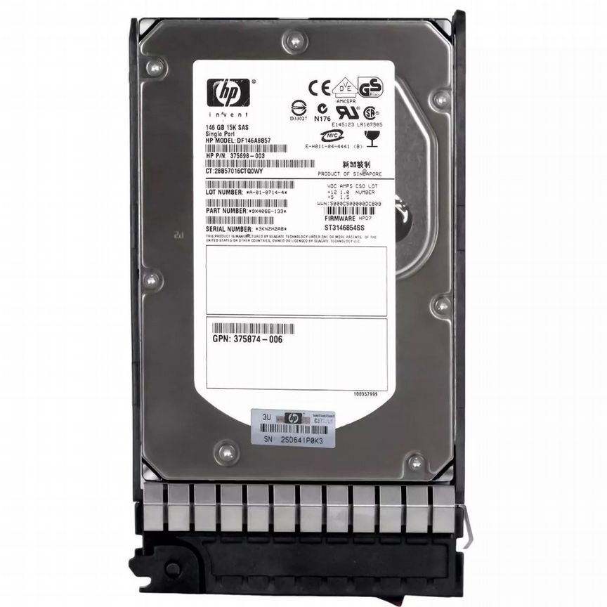 [DF146A8B57] Жесткий Диск Hp 146gb Sas 3,5" Hdd Df146a8b57