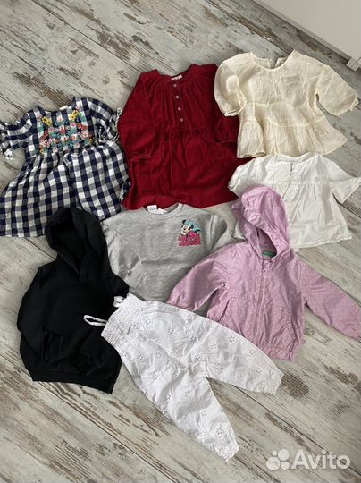 Детские вещи на девочку 1-2 года целый пакет
