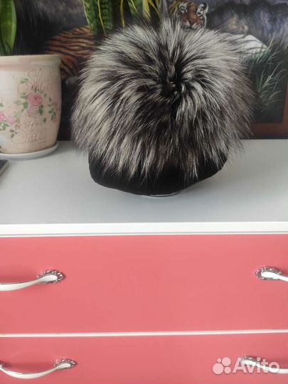 Шапка меховая из чернобурки