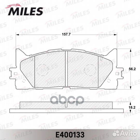 Колодки тормозные передние toyota camry V40 06