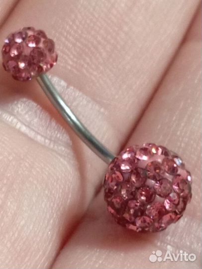 Серьга для пирсинга пупка