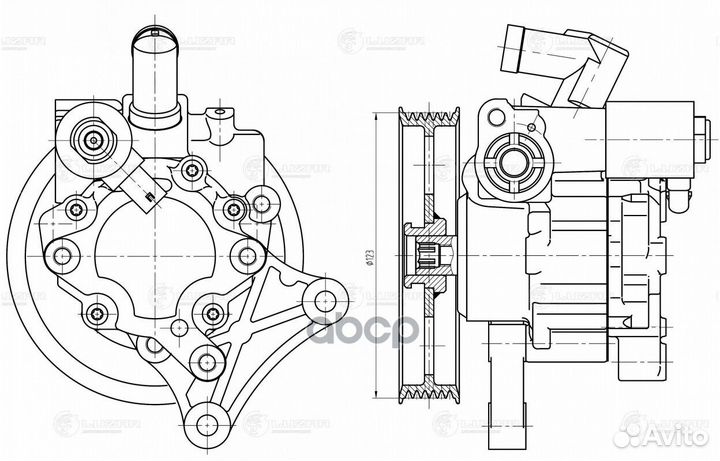 Насос гур для а/м Mercedes-Benz C (W204) (07)