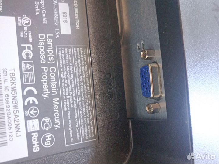 Ч) Монитор аос 831s (58227)