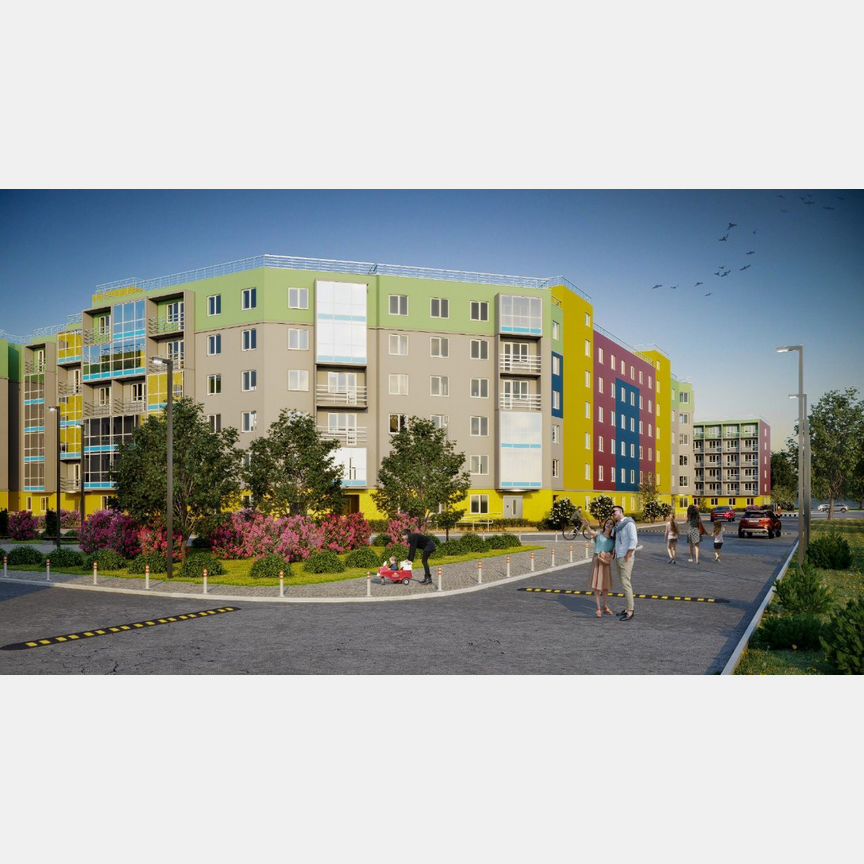2-к. квартира, 67,9 м², 3/6 эт.