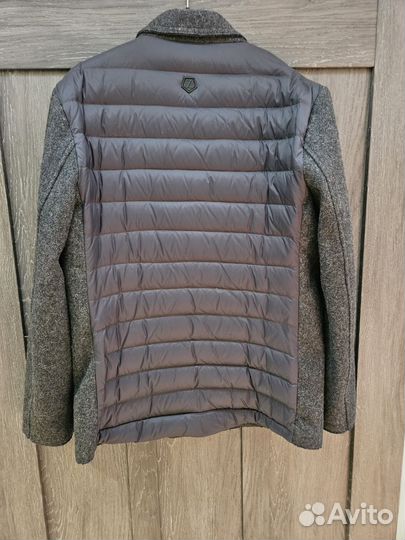 Пальто мужское из шерсти, комбинированное, р.46(М)