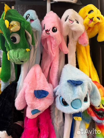 Шапки с двигающимися ушами оптом