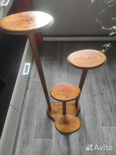 Подставка для цветов деревянная