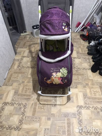 Детские санки коляска бу