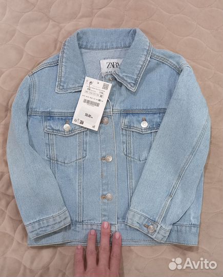 Джинсовая куртка zara 110