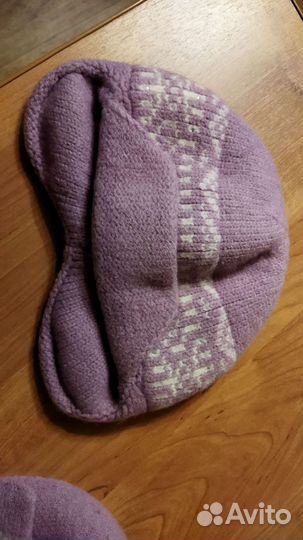 Комплект шапка и шарф женский шерсть