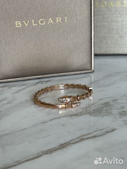 Браслет bvlgari serpenti розовое золото 750