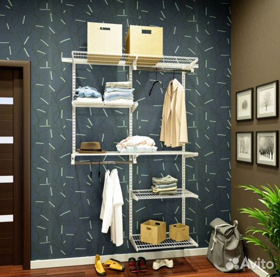 Гардеробные системы хранения металлические Титан