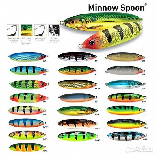 Блесна колеблющаяся незацепляйка rapala minnow