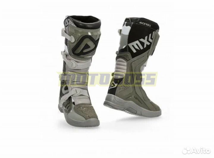 Мотоботы кроссовые Acerbis X-team Brown/Grey, (р.4