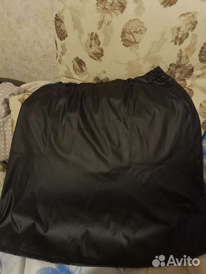 Юбки из экокожи 58-60,60-62