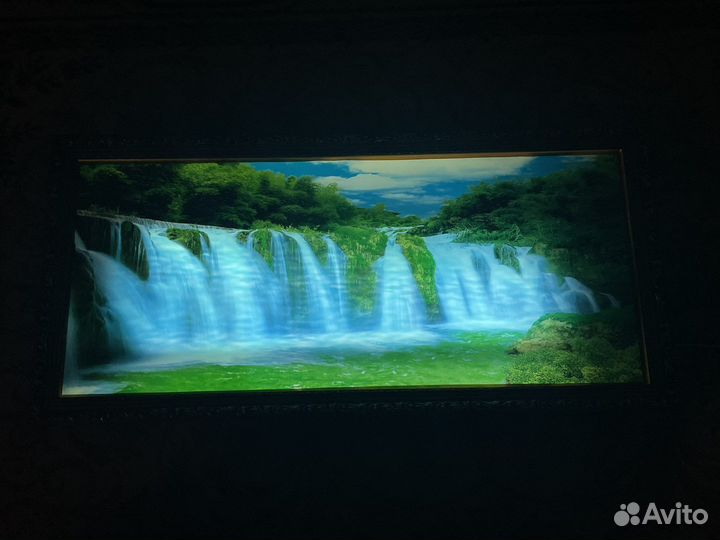 Музыкальная картина с подстветкой водопад