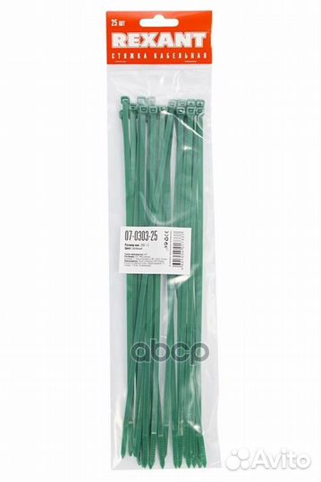 Хомуты-стяжки 300х5.0 мм rexant кабельные нейл