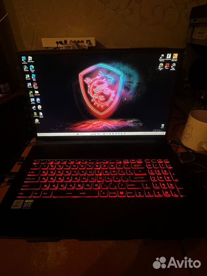 Игровой ноутбукmsi GF75Thin 10UD-RTX3050ti core i7