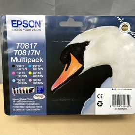 Картриджи оригинальные epson t0817 t0817n