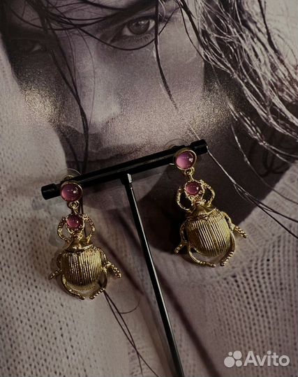 Серьги жуки