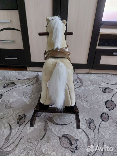 Лошадка качалка деревянная