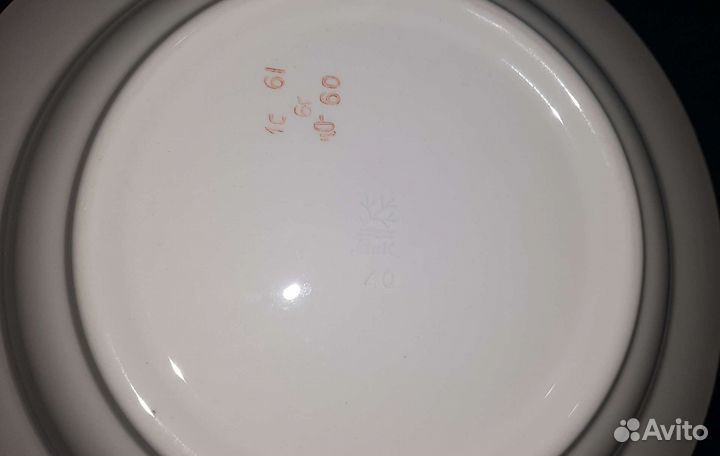 Суповая тарелка СССР зик