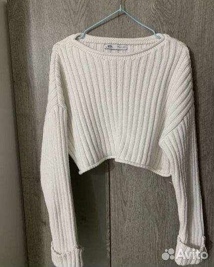 Укороченный свитер zara