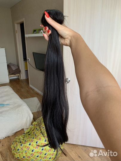 Волосы натуральные на трессе 167 гр. 65 см