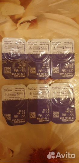 Линзы контактные на месяц