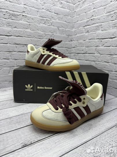 Wales Bonner X Samba Pony Cream White