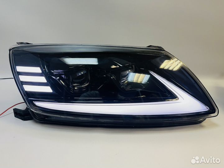 Фары на LADA grantа 4 biled линзы с дхо