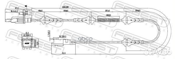 Датчик abs перед прав/лев 25606001 Febest