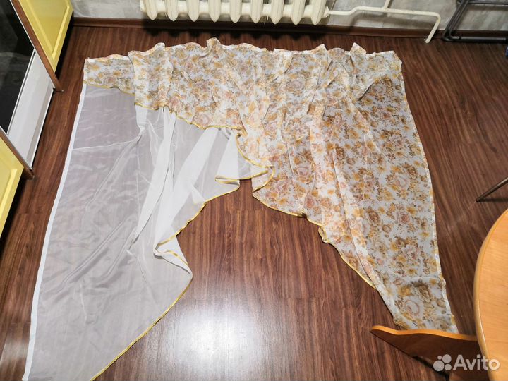 Тюль арка на кухню