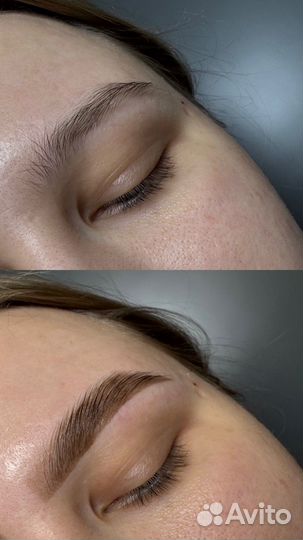 Модели на окрашивание бровей