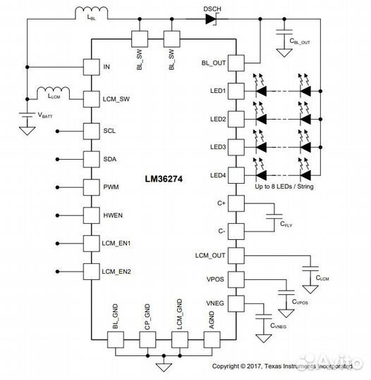 Микросхема LM36274