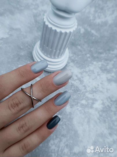 Маникюр, укрепление гелем