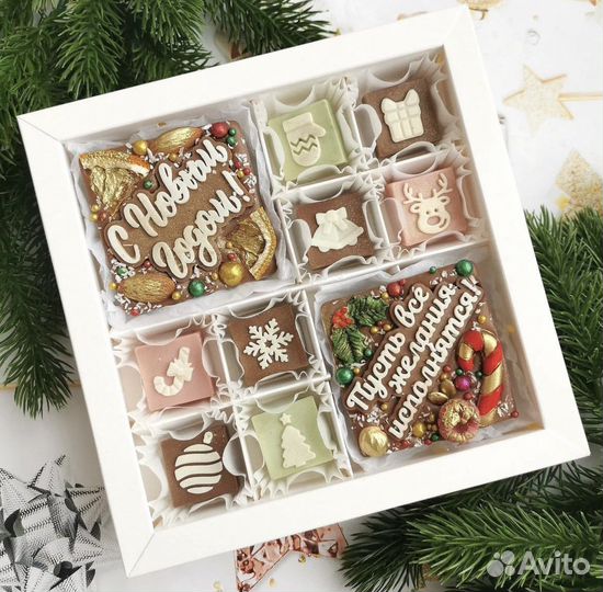 Шоколад ручной работы на Новый год