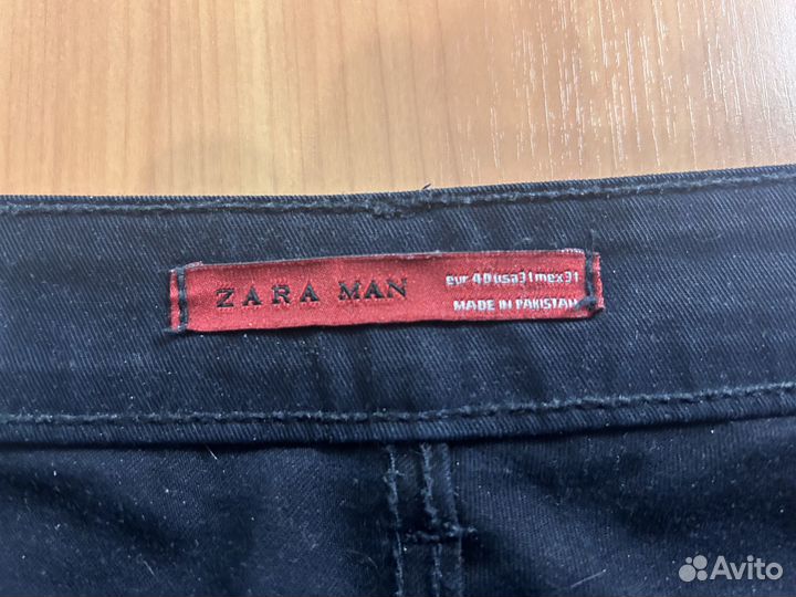 Брюки zara мужские синие