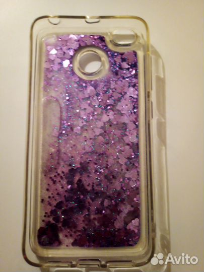 Чехол с блестками для сот.телефона