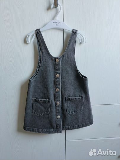 Джинсовый сарафан для девочки 92