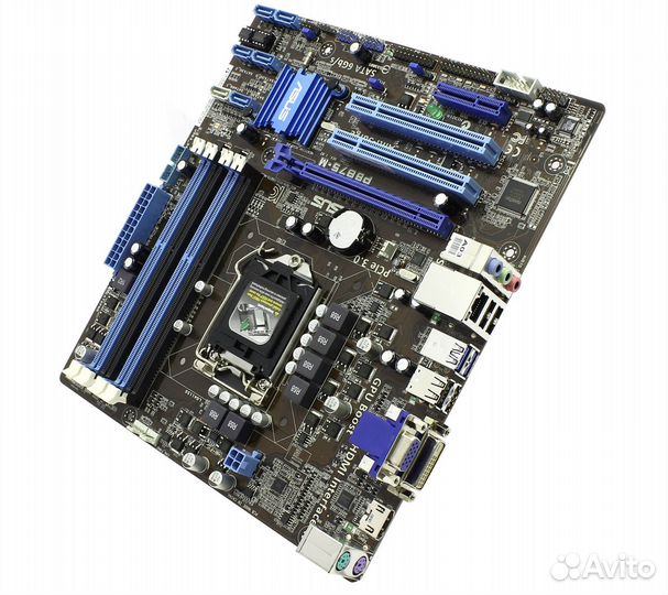 1155 Мат. плата asus P8B75-M USB 3.0 4*DDR3