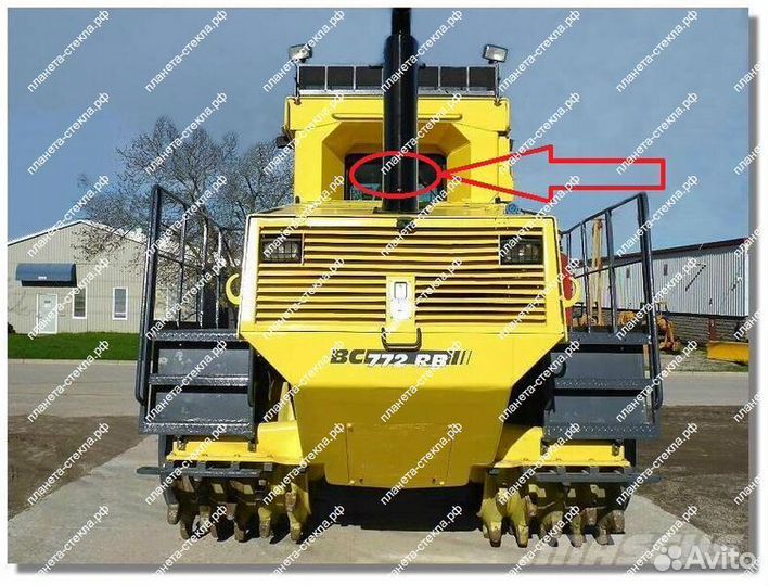 Стекло для мусорного уплотнителя Bomag DC 722 RB